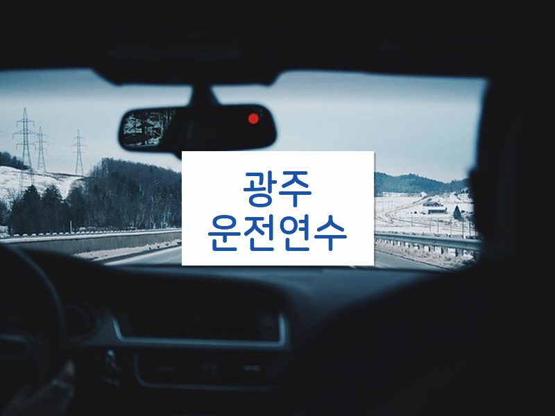 광주운전연수 후기