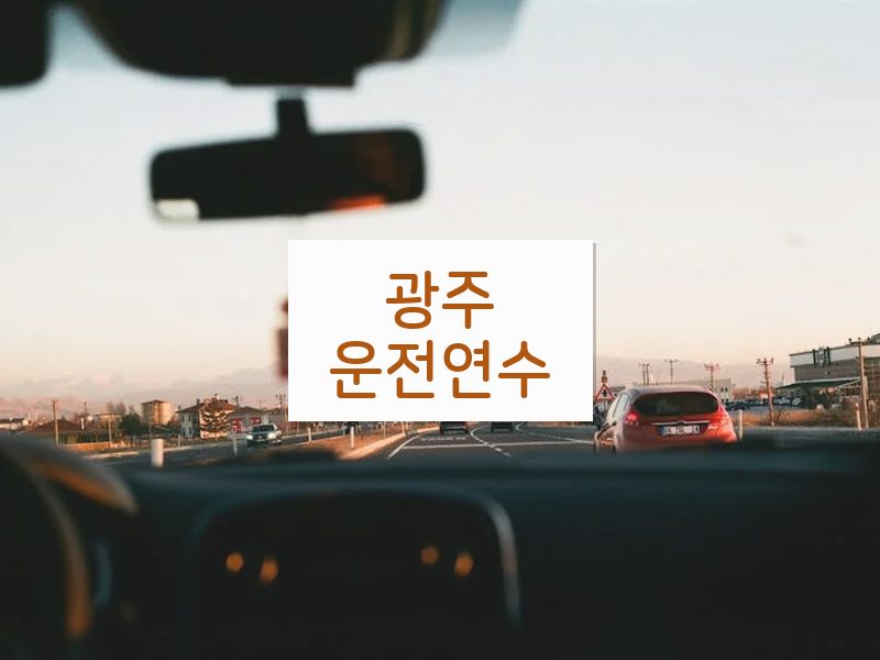 광주운전연수 후기
