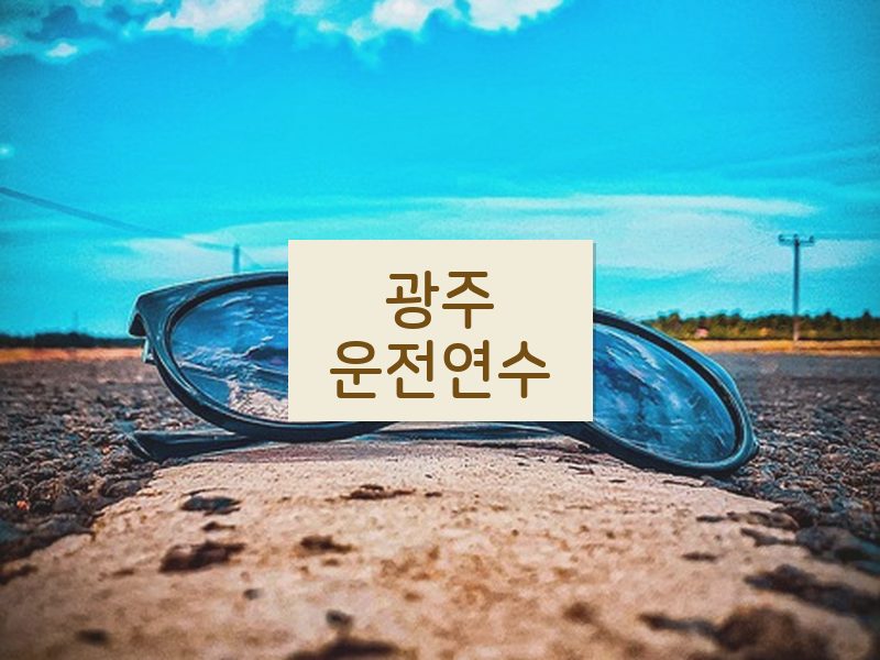 광주운전연수 후기
