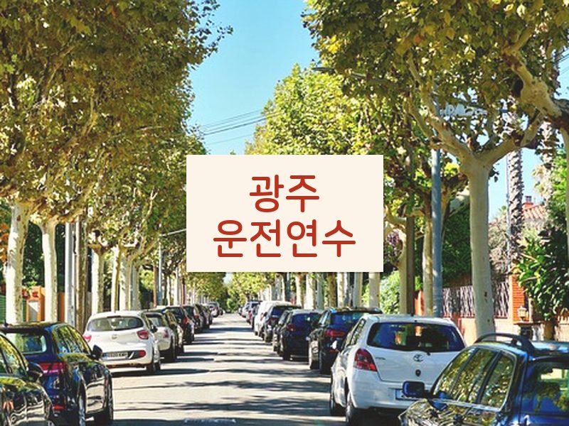 광주운전연수 후기