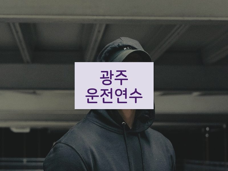 광주운전연수 후기