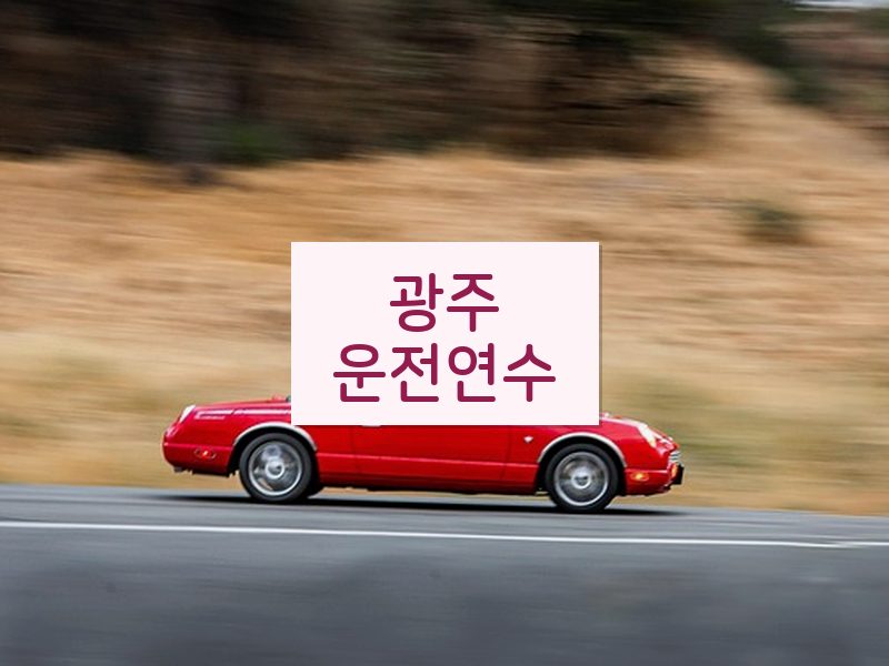 광주운전연수 후기