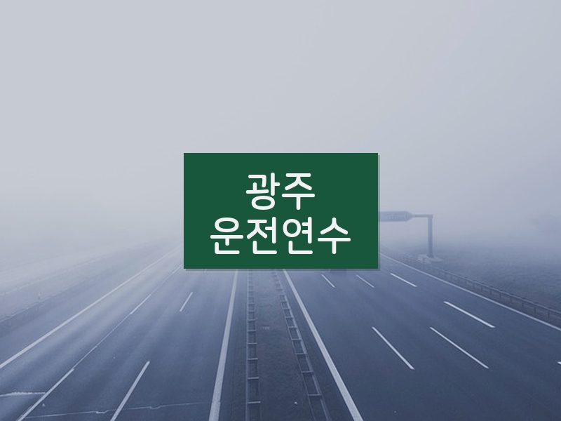 광주운전연수 후기