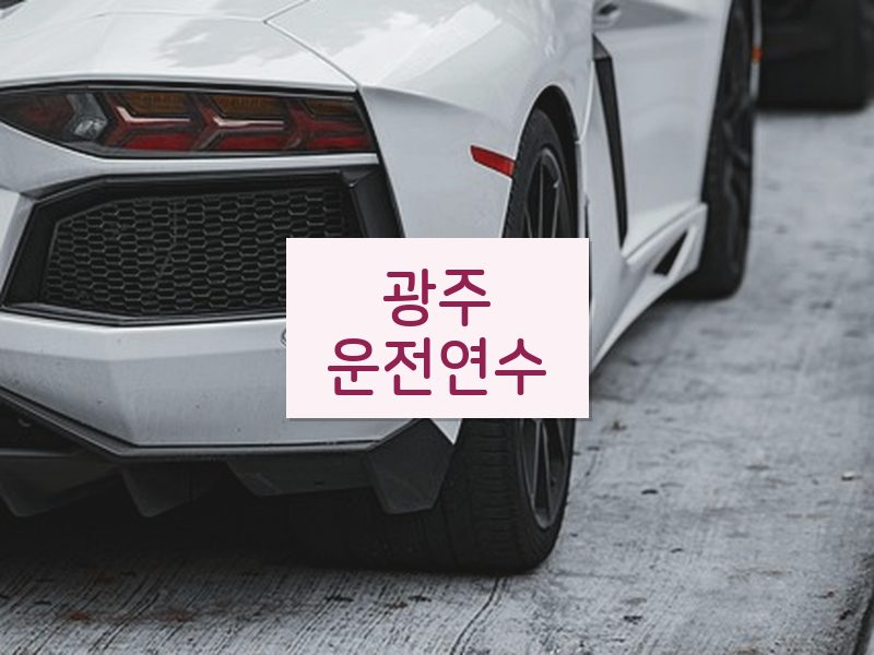 광주운전연수 후기