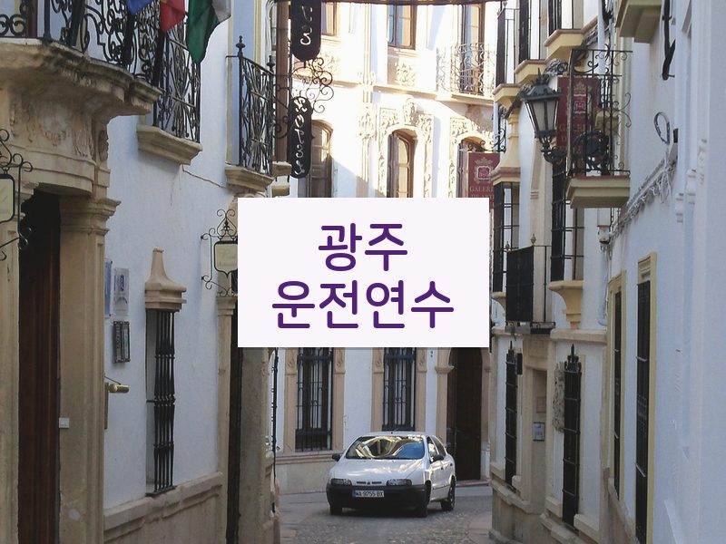 광주운전연수 후기