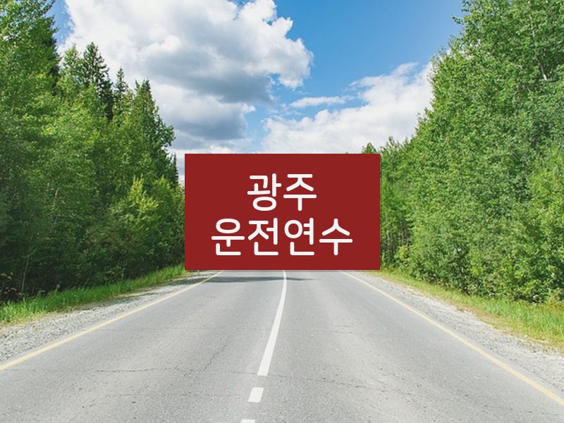 광주운전연수 후기