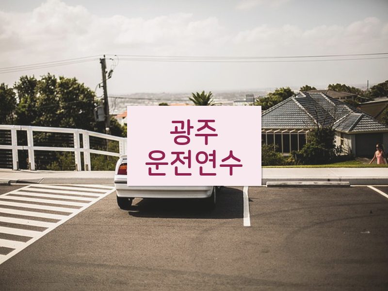 광주운전연수 후기