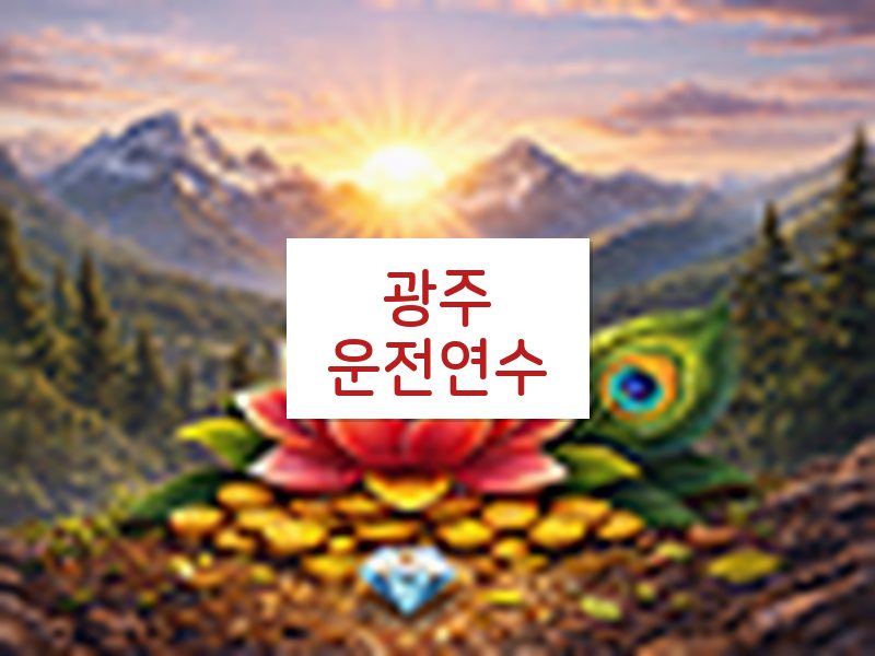 광주운전연수 후기