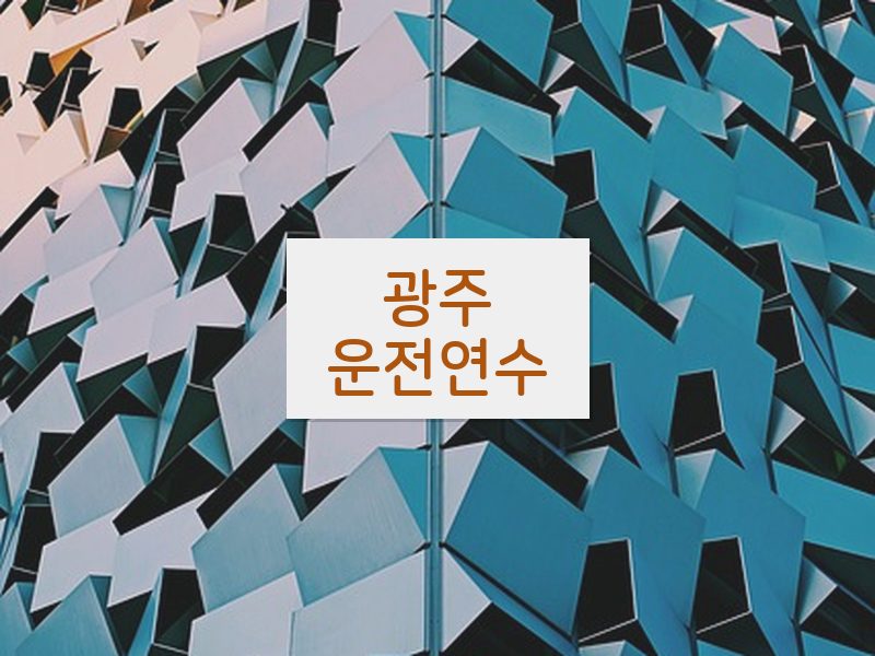 광주운전연수 후기