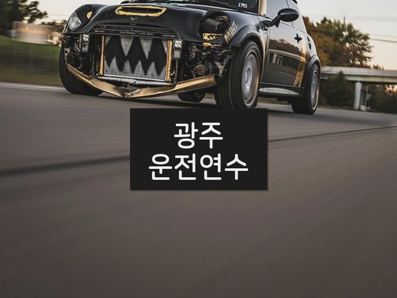 광주운전연수 후기
