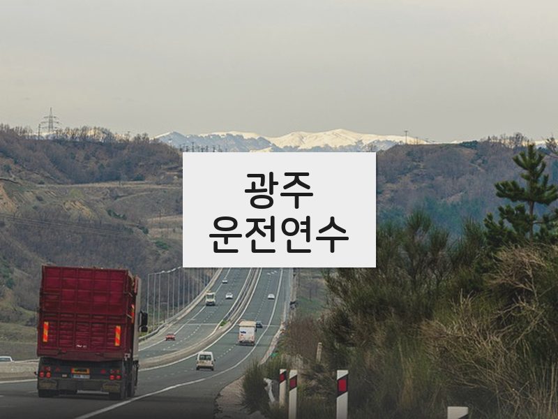 광주운전연수 후기