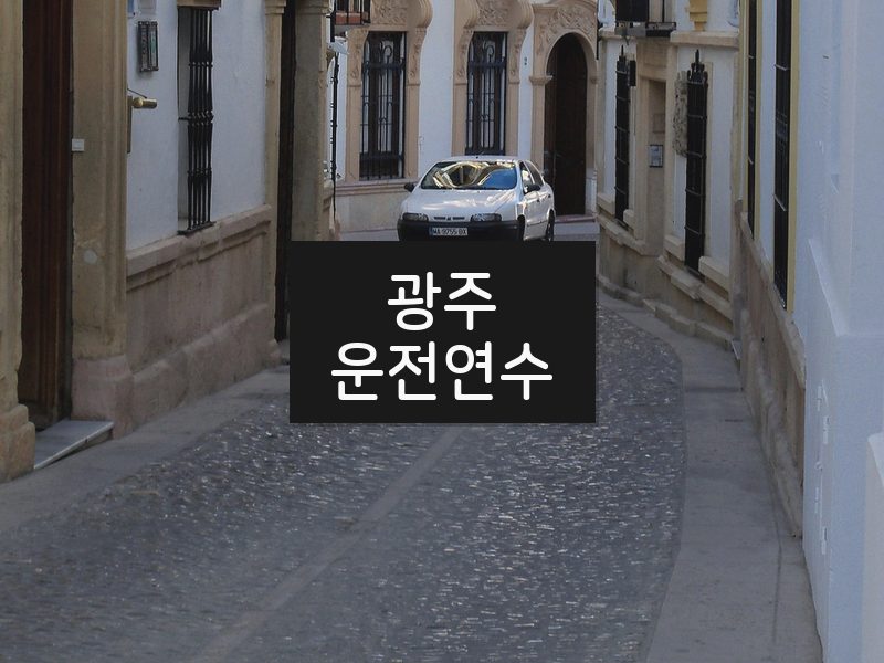 광주운전연수 후기