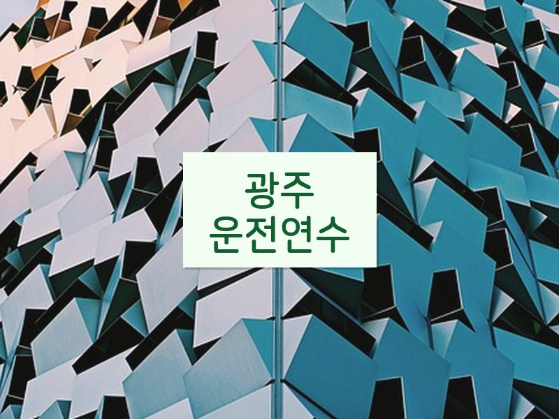 광주운전연수 후기