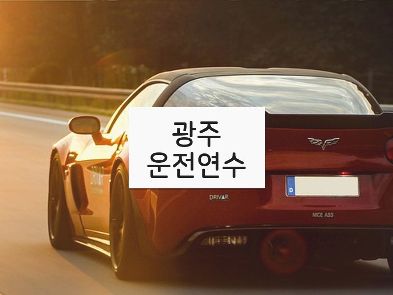 광주운전연수 후기