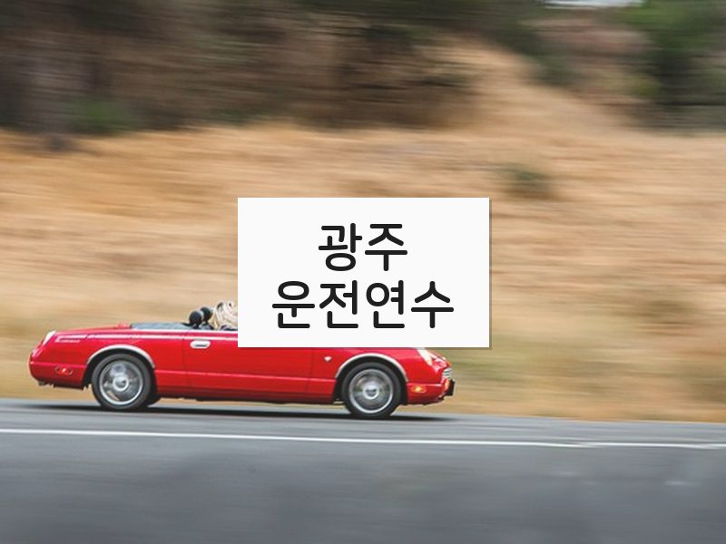 광주운전연수 후기