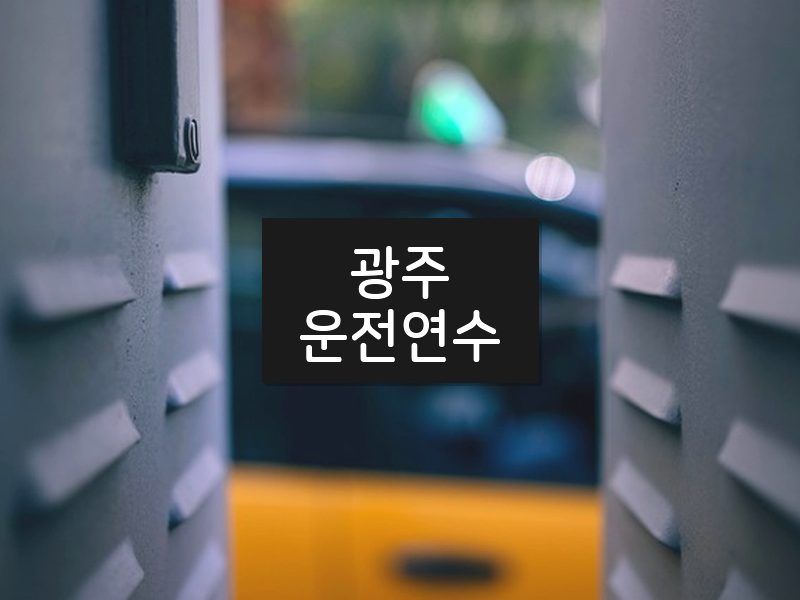 광주운전연수 후기