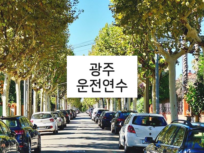광주운전연수 후기