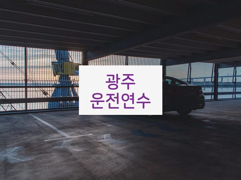 광주운전연수 후기
