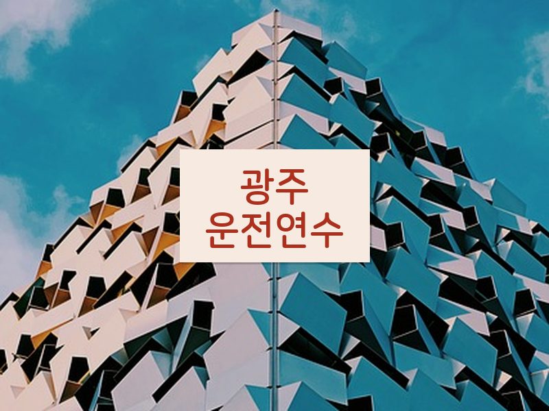 광주운전연수 후기