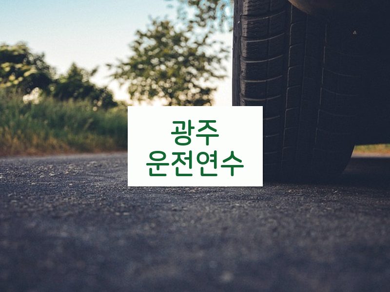 광주운전연수 후기